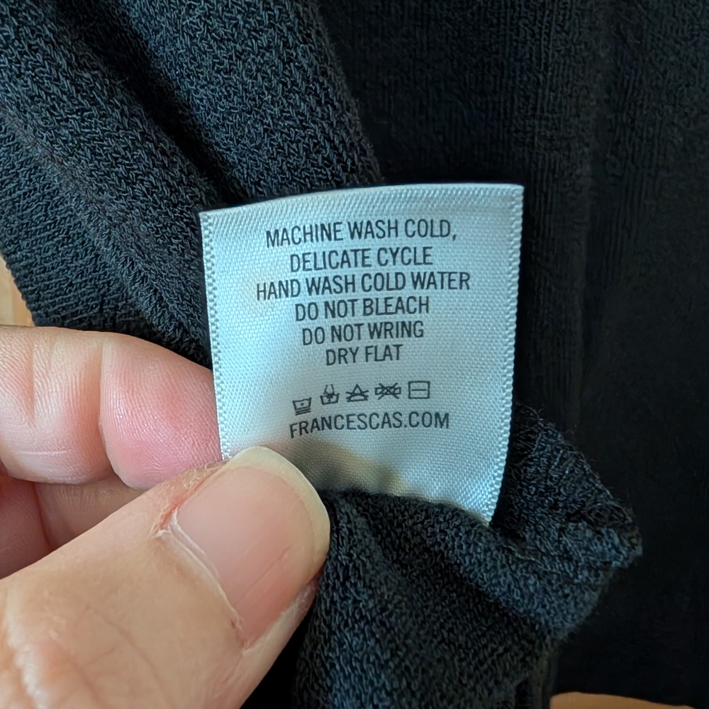 NWT Francesca's Black Front Knot Top - Picture 5 of 8